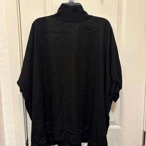 Aritzia Babaton Black Turtleneck Poncho